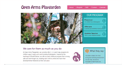 Desktop Screenshot of openarmsplaygarden.com
